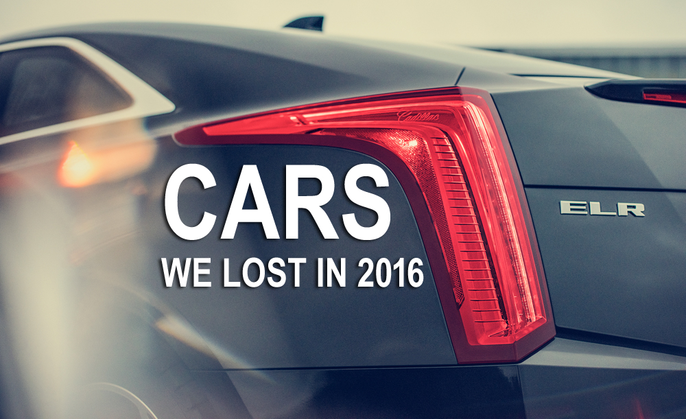 Cars We Lost in 2016